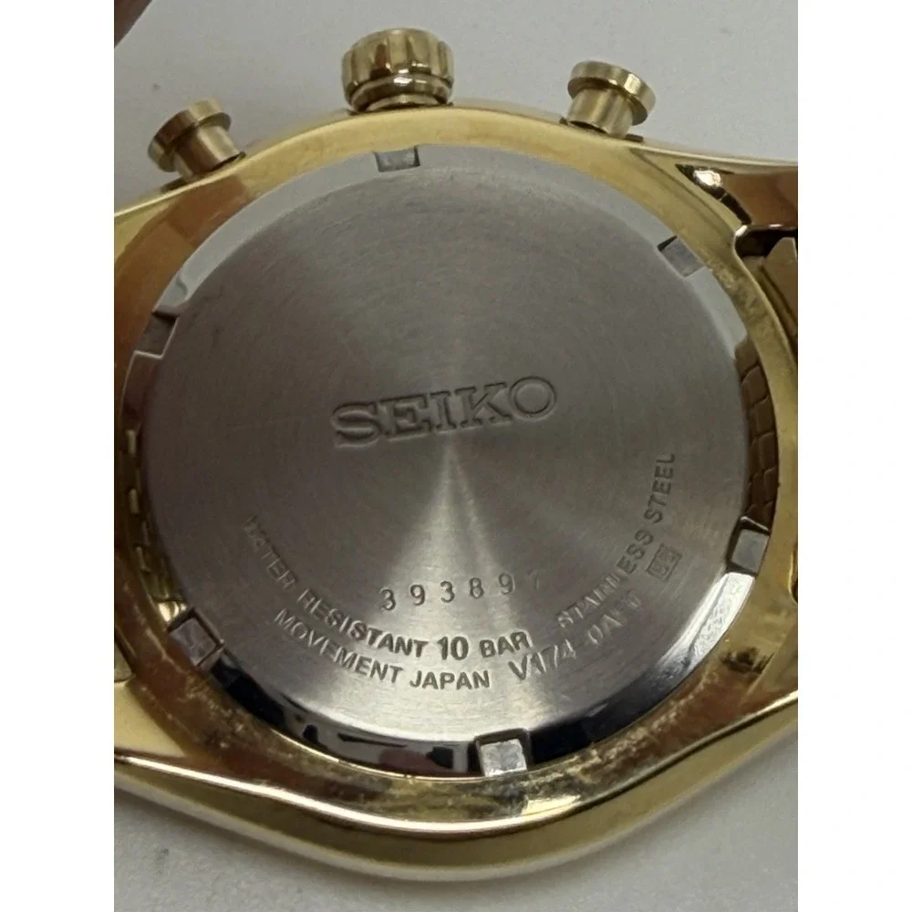 Seiko V174-0AF0 Working Solar Mens Watch 42MM 7